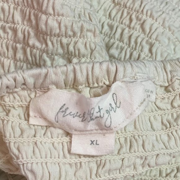 Anthropologie Forever That Girl Shirred Peplum Top - Picture 6 of 6